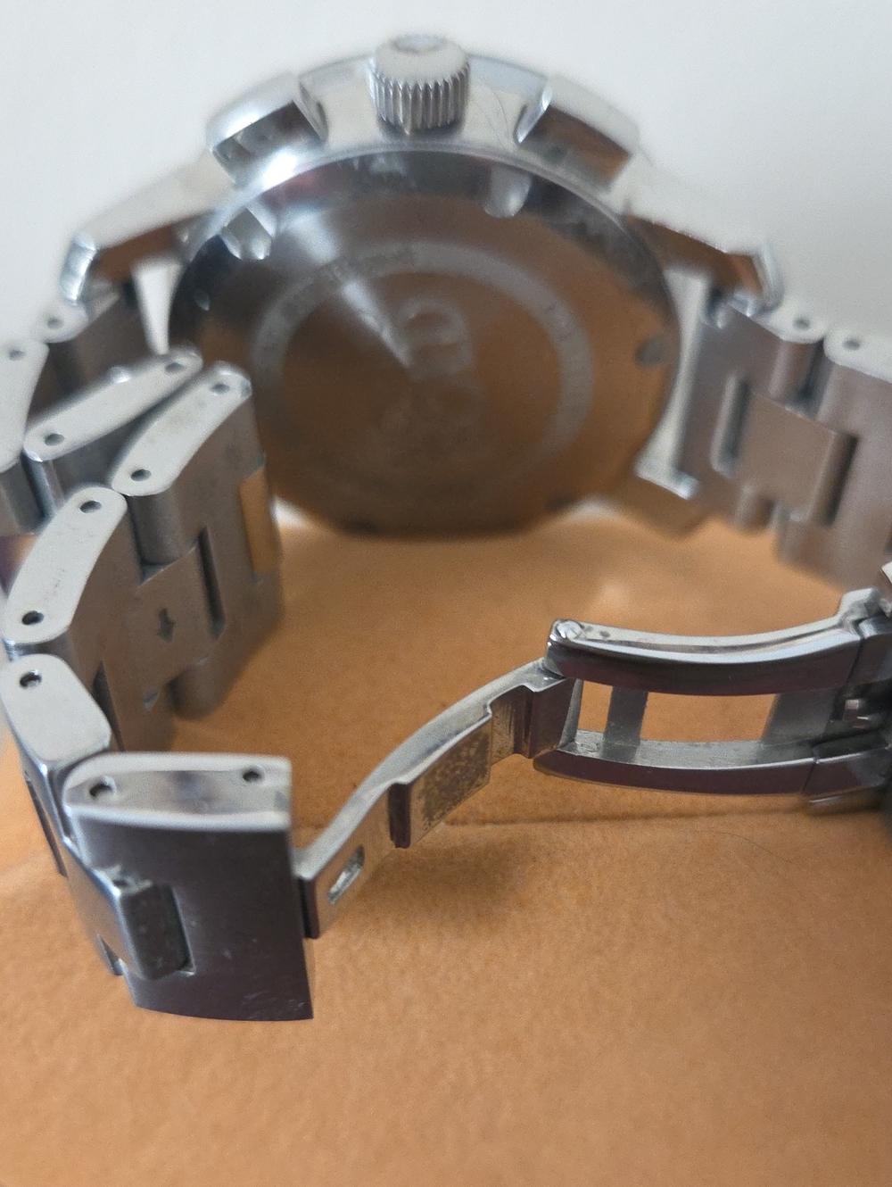 Movado Bold Silver Stainless Steel Watch with Rose Gold Accents - Picture 3 of 4